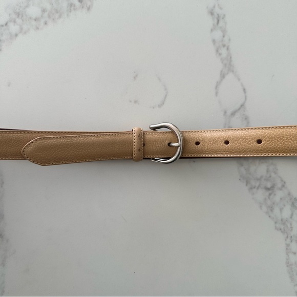 Vintage Coach Calfskin Belt Style 8567 in Tan with Silver Tone Buckle Size Large main image 6